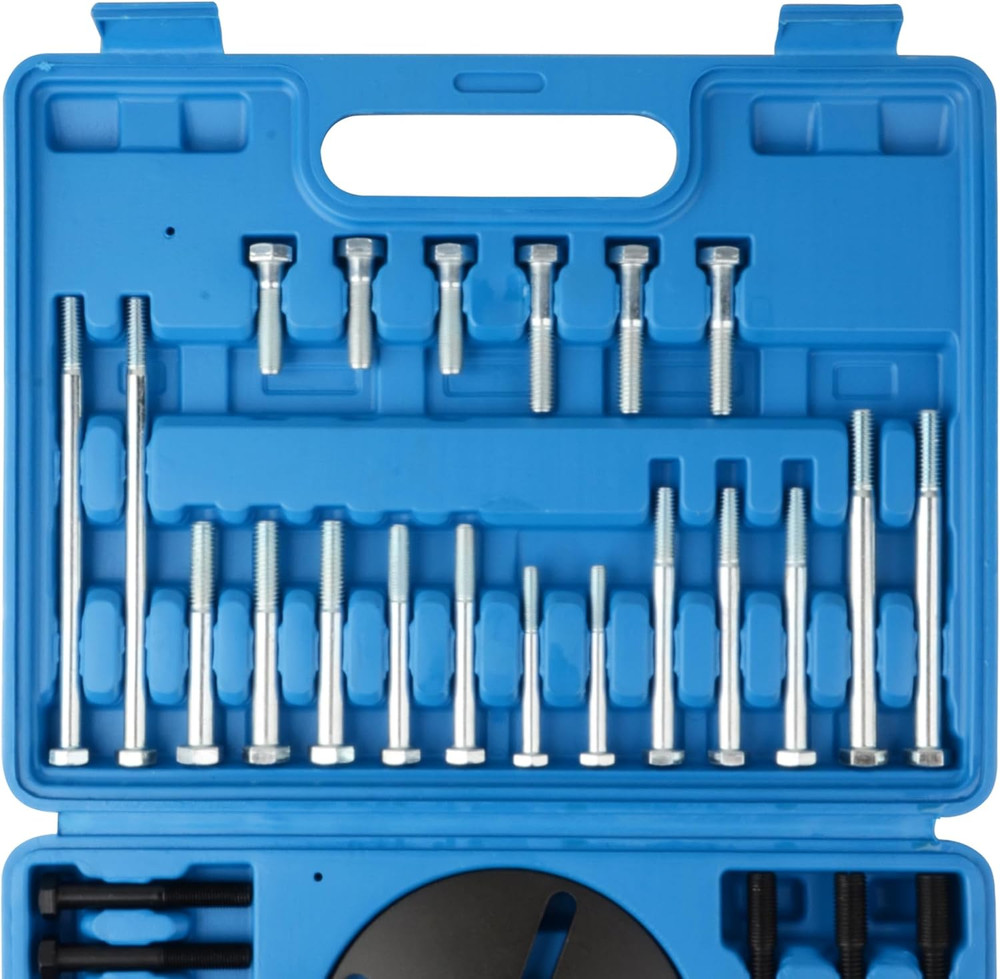 Harmonic Balancer Puller Installer Tool Kit Crankshaft Pulley Steering Wheel Set