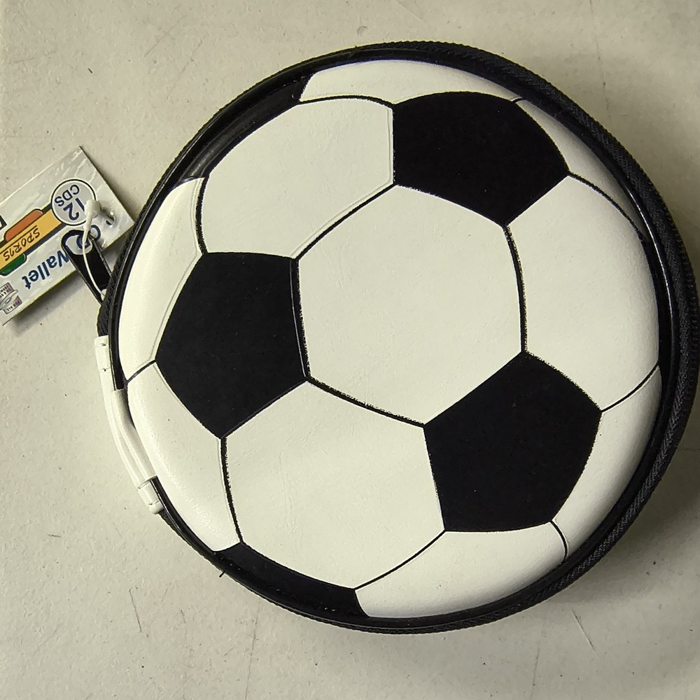 Soccer Ball Cd Wallet 12 Cd Capacity