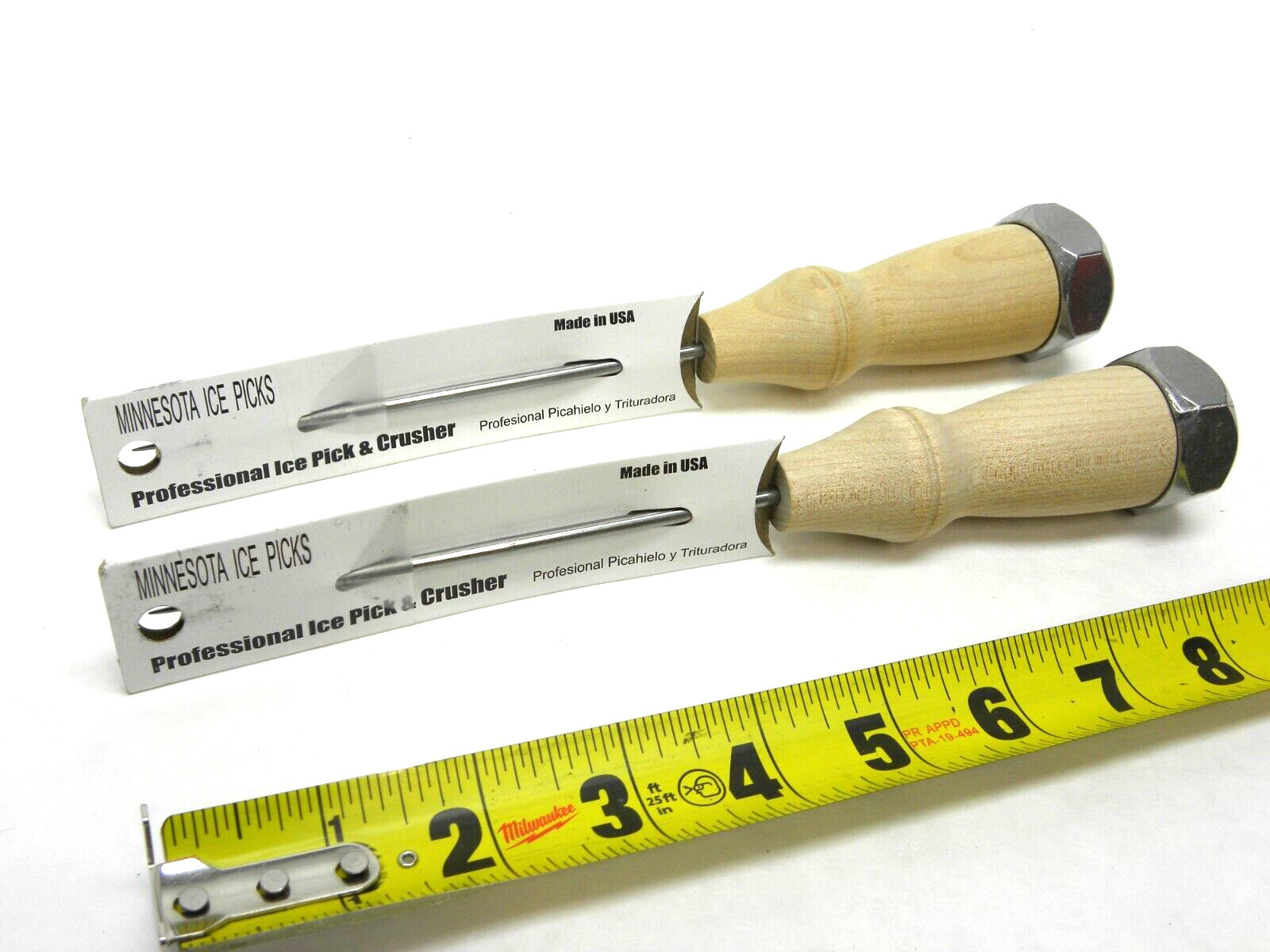 2 Pack - NEW Ice Pick Crusher Cap High Carbon Steel Made in USA Quality Bar Tool