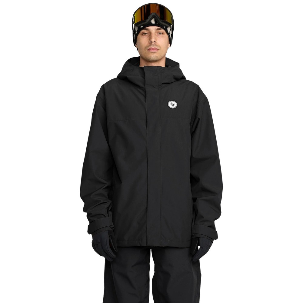 Volcom Buckthreeeighty Men's Winter Jacket, Black, Small