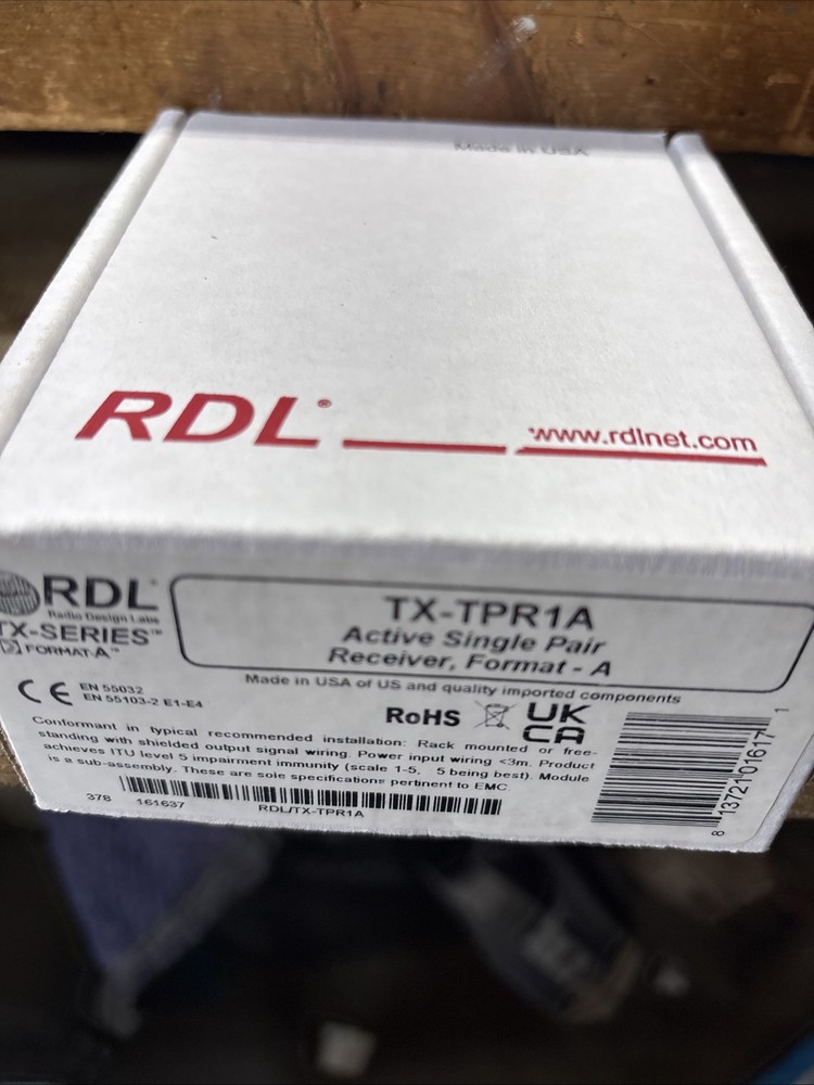 RDL TX-TPR1A Extender Receiver NEW