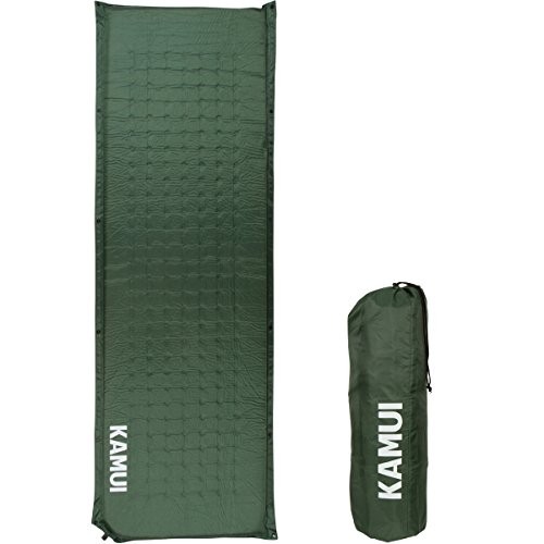 Self Inflating Sleeping Pad - 2 Inch Thick Camping Pad Medium Green