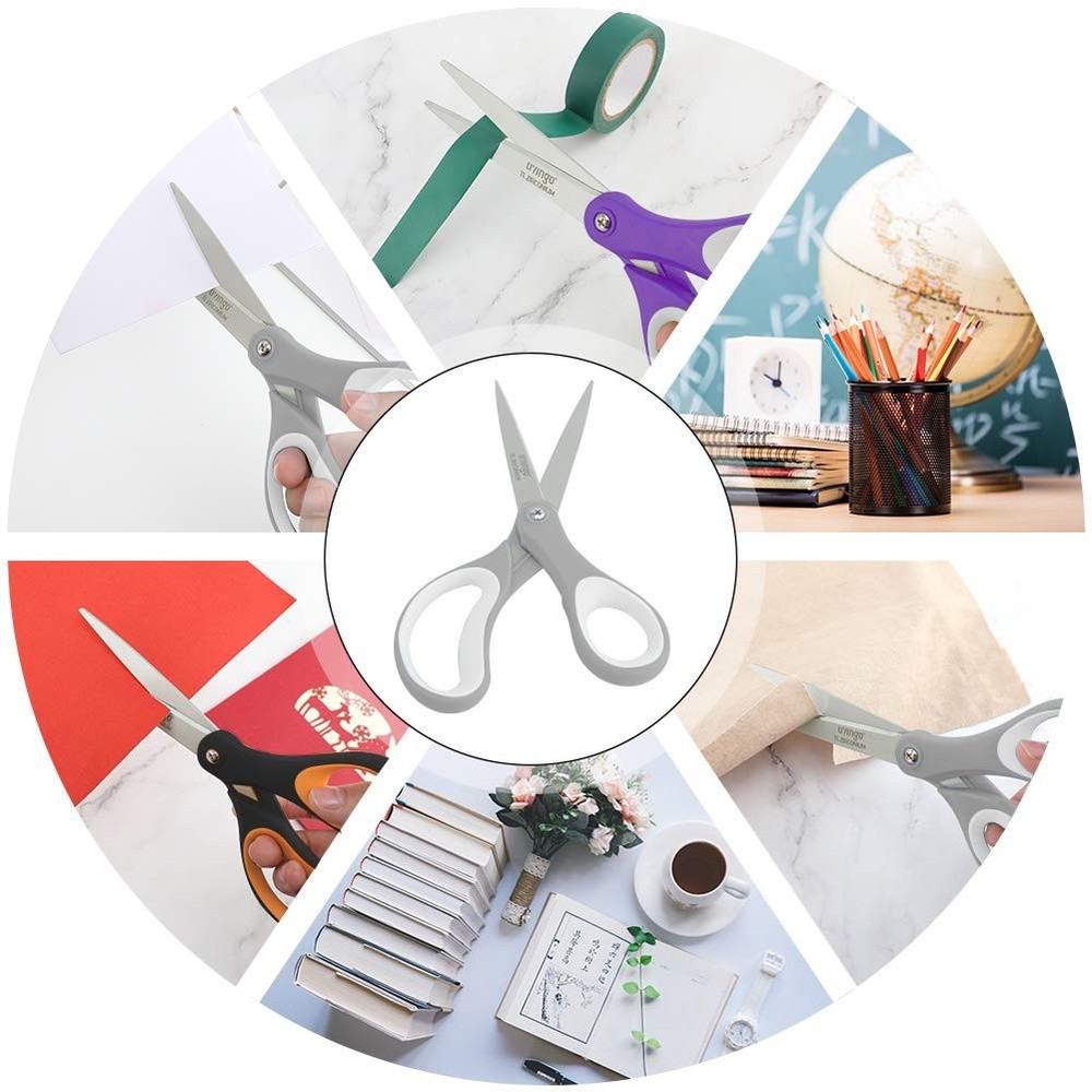 LIVINGO Scissors All Purpose, Student School Scissors, Sharp Titanium Coated ...