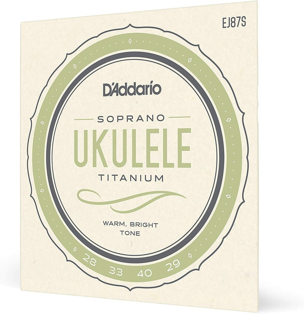D'Addario EJ87S Titanium Ukulele - String Set for Soprano Ukulele