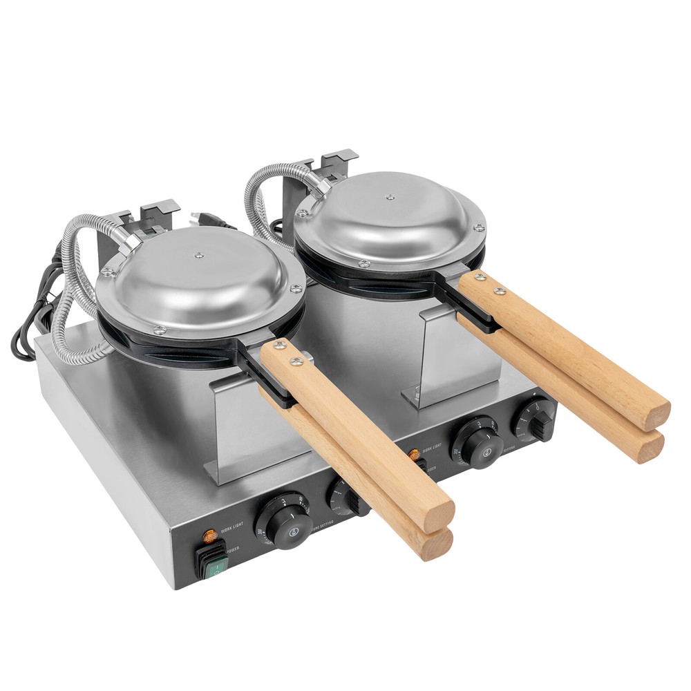 Double-head Commercial Waffle Making Machine Non-stick Egg Waffle Maker
