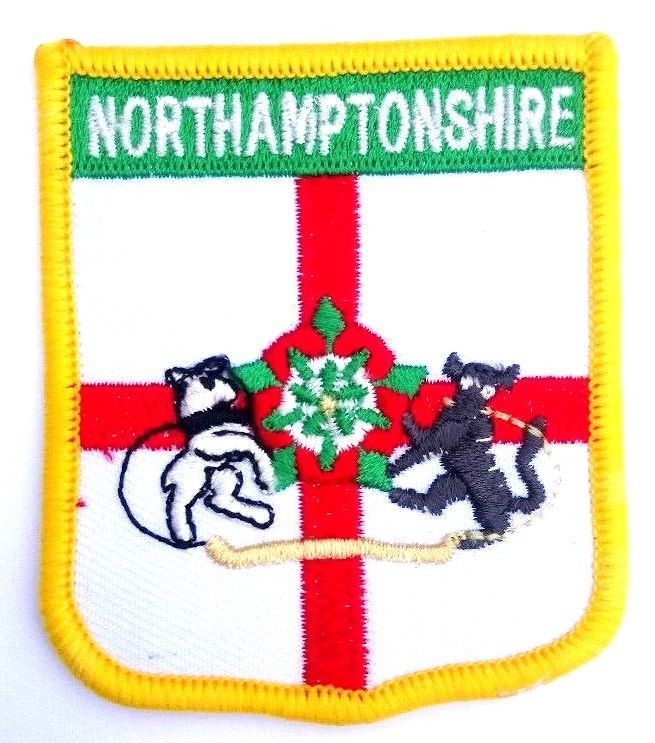 Northamptonshire Embroidered Patch