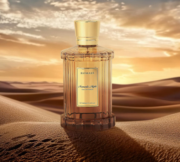 ROMASS Nomadic Night Perfume 3.4oz/100ml | Midnight black glass | Alluring