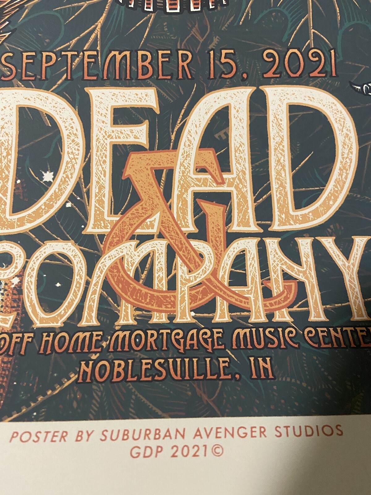 Dead and Company poster Noblesville 9/15 2021 Mint Luke Martin Avenger Sold Out