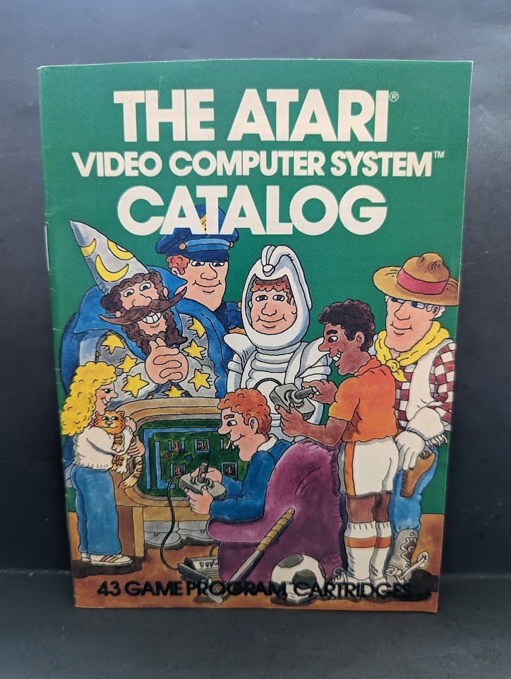 Atari Green Catalog Lot Atari 2600 Original Authentic 43 Game Program Paperwork