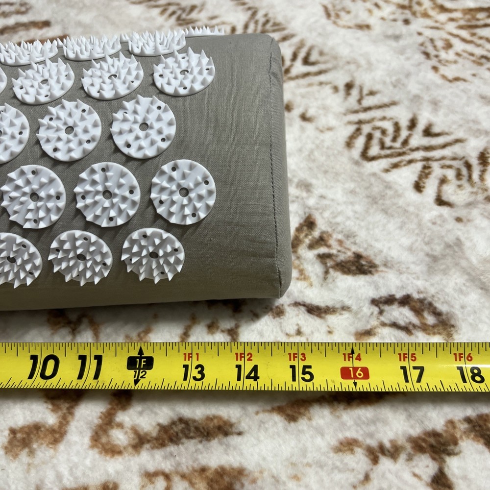 Prosource Fit Accupressure Mat + Pillow Set Gray EUC