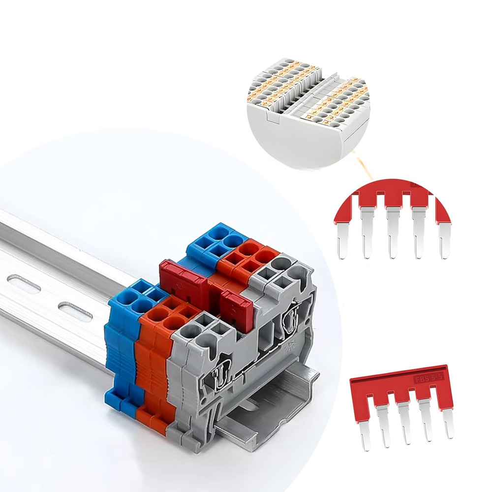 15pcs FBS5-5 Copper Terminal Strip for Efficient Electrical System Setup