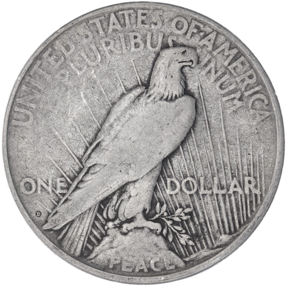 1922 D Peace Dollar Fine See Pics N044