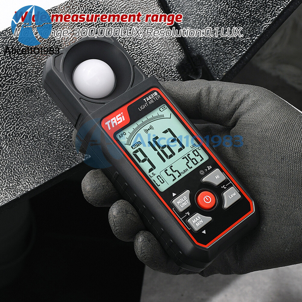TA631A TA631B Light Meter Digital Illuminance Meter Ambient Temperature Detector