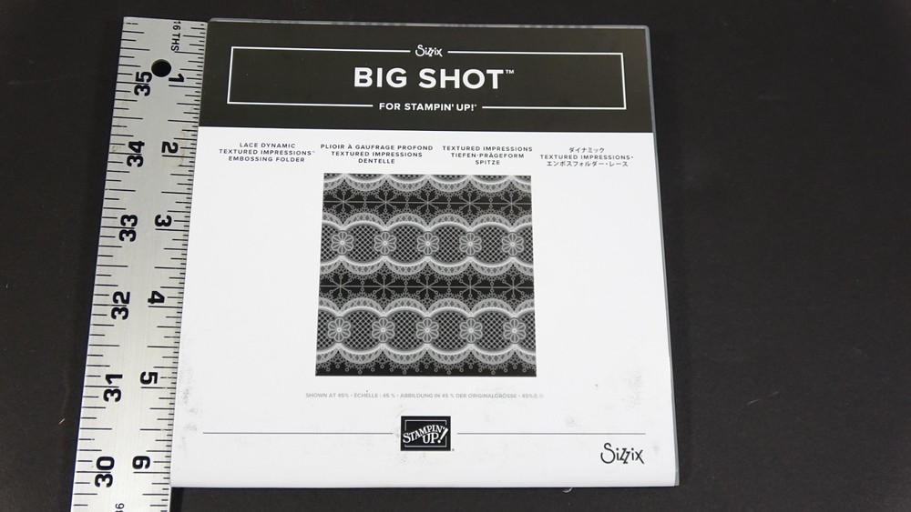 Sizzix Big Shots Embossing Folder Lace Dynamic 148530