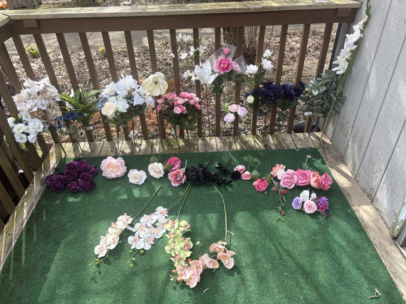 Mega Lot 500+ Artificial Silk Real Touch Assorted Flowers Bulk Weddings Crafts