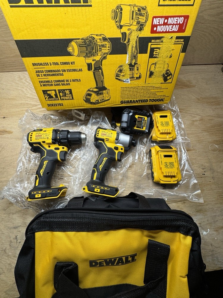 DEWALT 20V MAX 2-Tool Brushless Power Tool Combo Kit with Soft Case