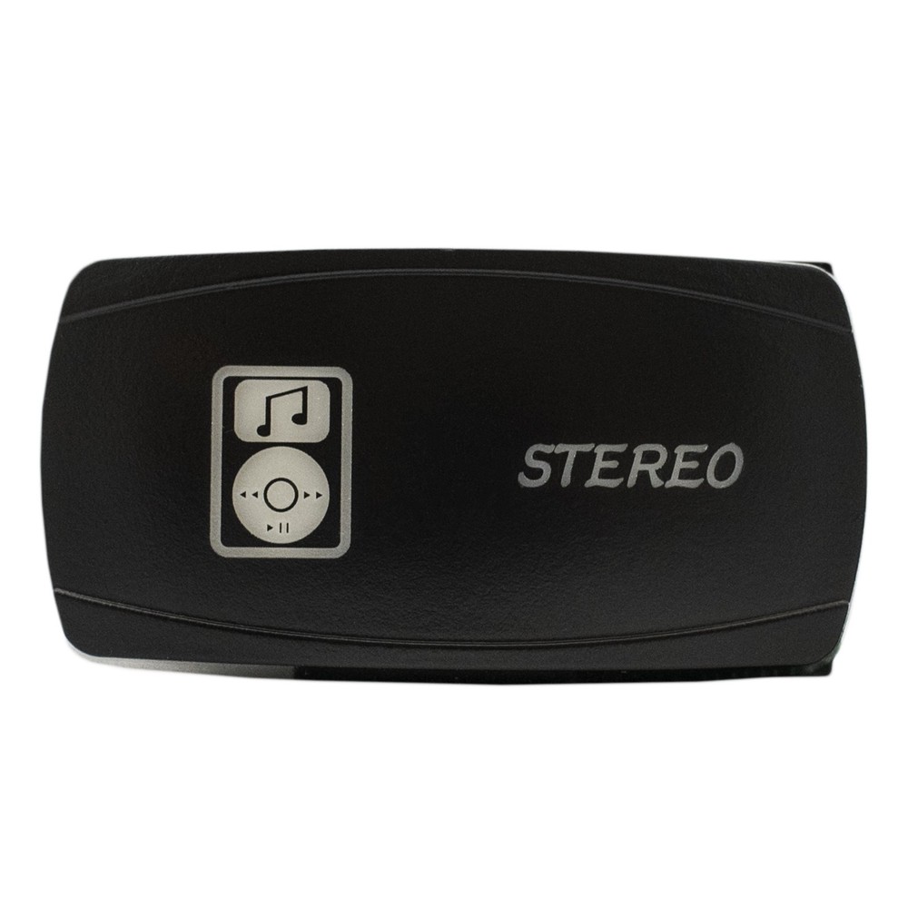 BLUE LED Horizontal STEREO Rocker Switch 4WD 4X4 UTV Waterproof