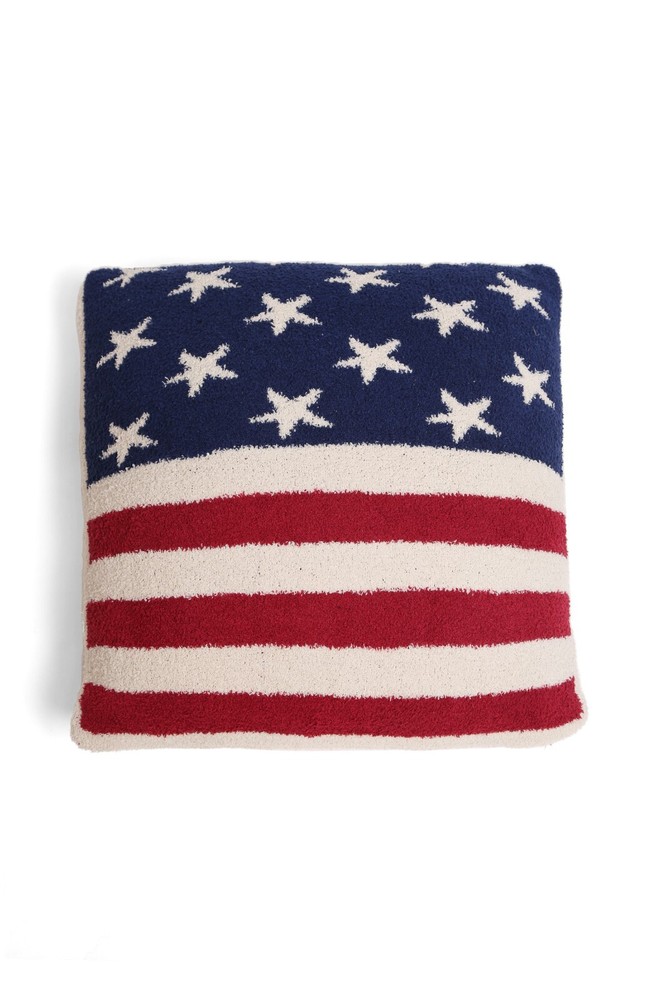 ComfyLuxe American Flag Pattern Cushion Cover