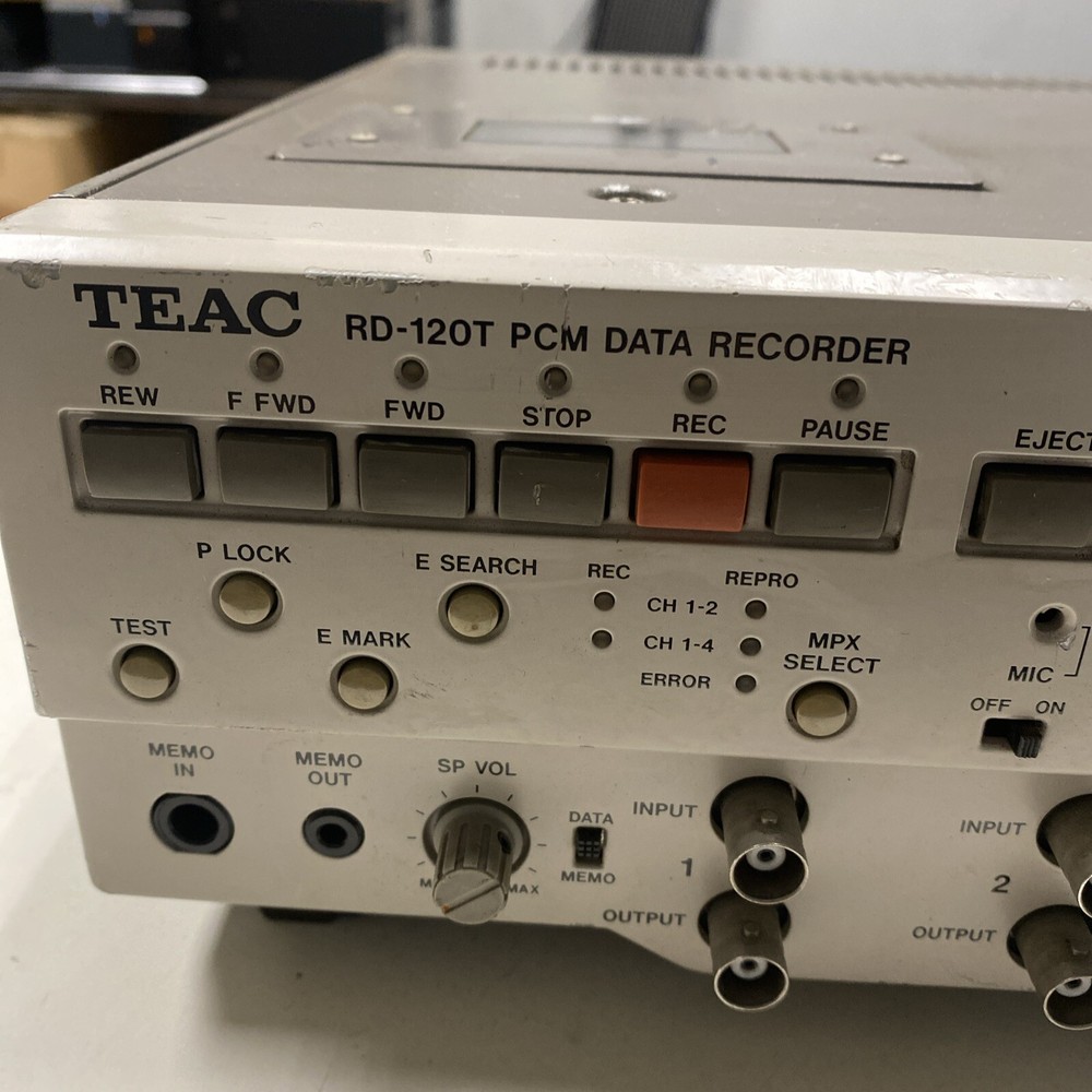 TEAC RD-120T PCM Data Recorder Not tested