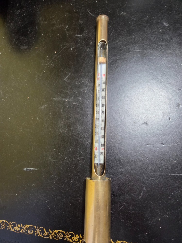 old thermonater brass