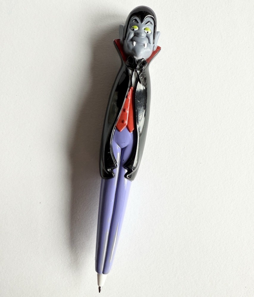 Plastic Dracula Vampire Writing Pen Purple READ DESCRIPTION