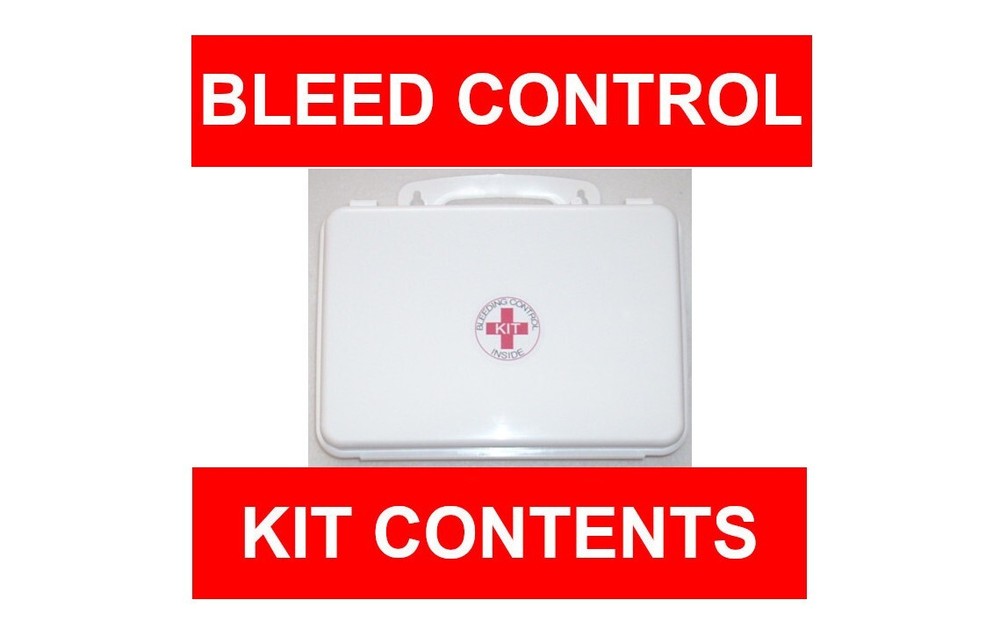 Emergency Bleed Control and basic first aid Kit.