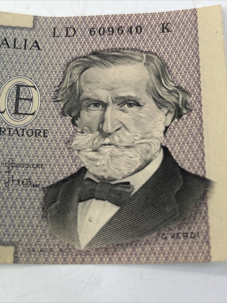 1980 Italy 1000 Lire Note Circulated