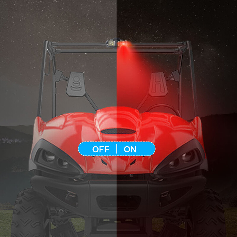 12V Universal Roll Bar Mount LED Dome Light Fit For UTV Side By Side
