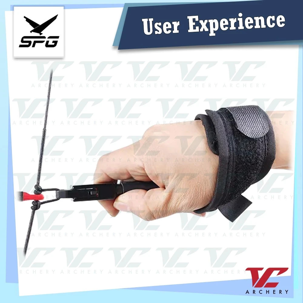 Archery Wrist Release Aid Trigger Adjustable Strap Caliper Compound Bow Hunting