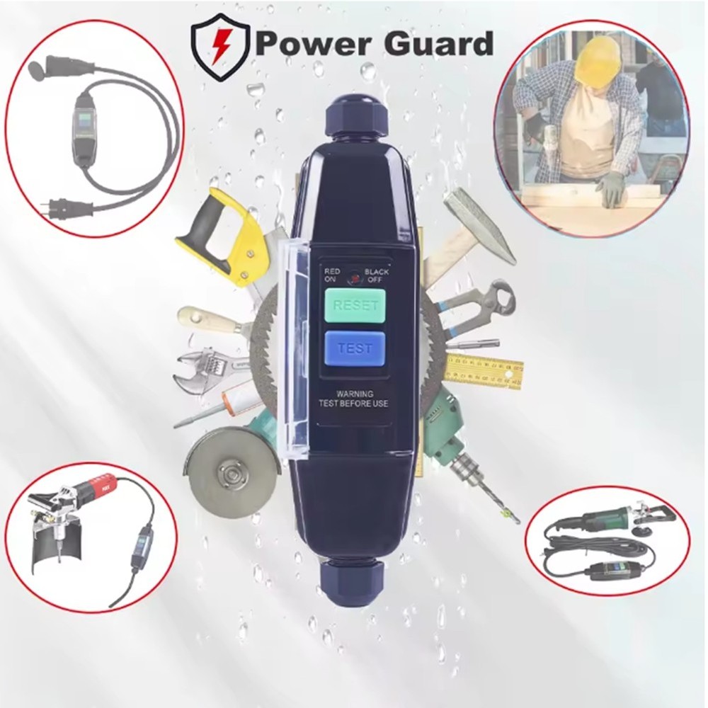 Inline RCD Connector, PRCD Intermediate Safety Switch, 30MA Residual Current Sc9322
