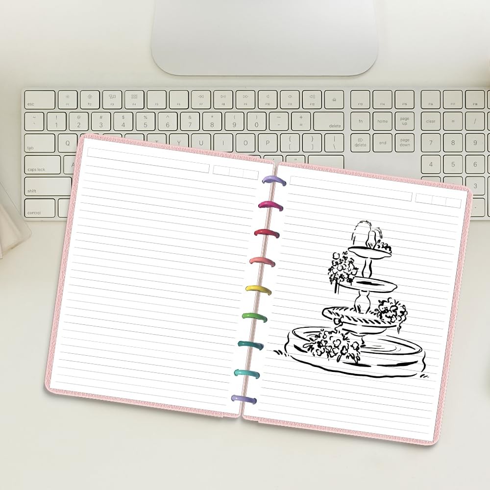 9-Disc Discbound Lined Refill Paper, Classic Size 100 Sheets, White