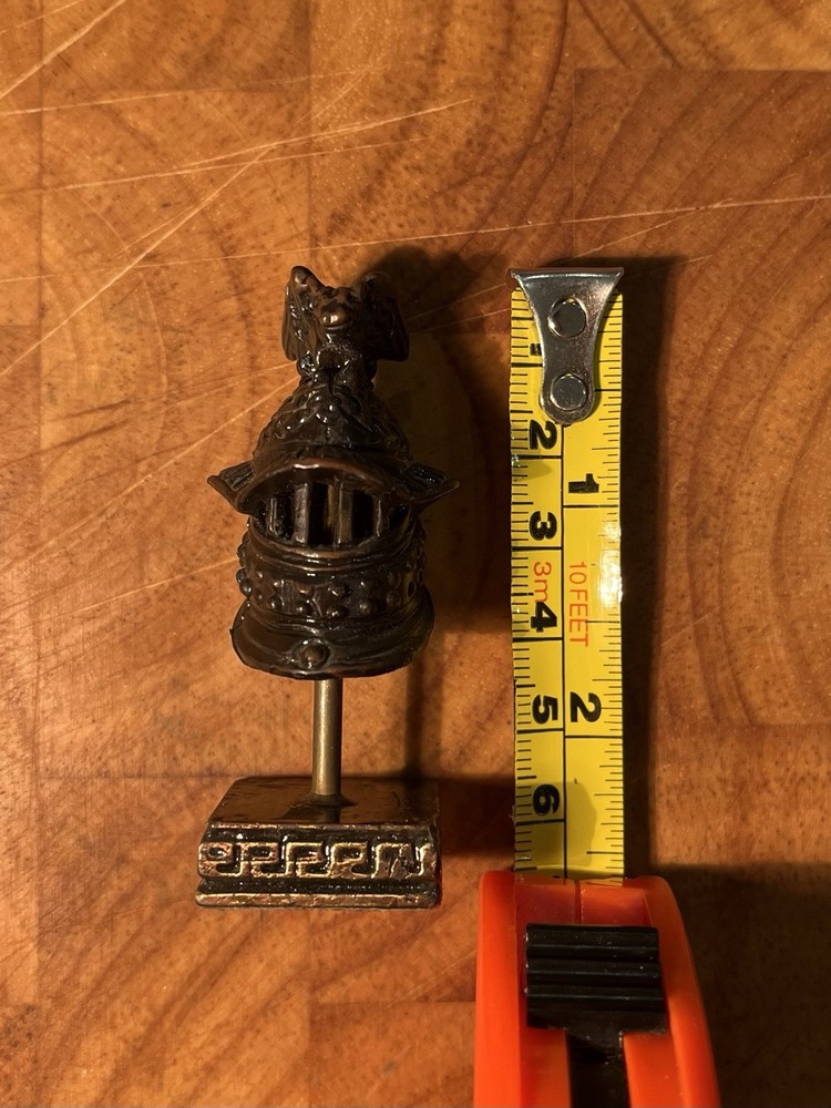 Gladiator warrior helmet figurine