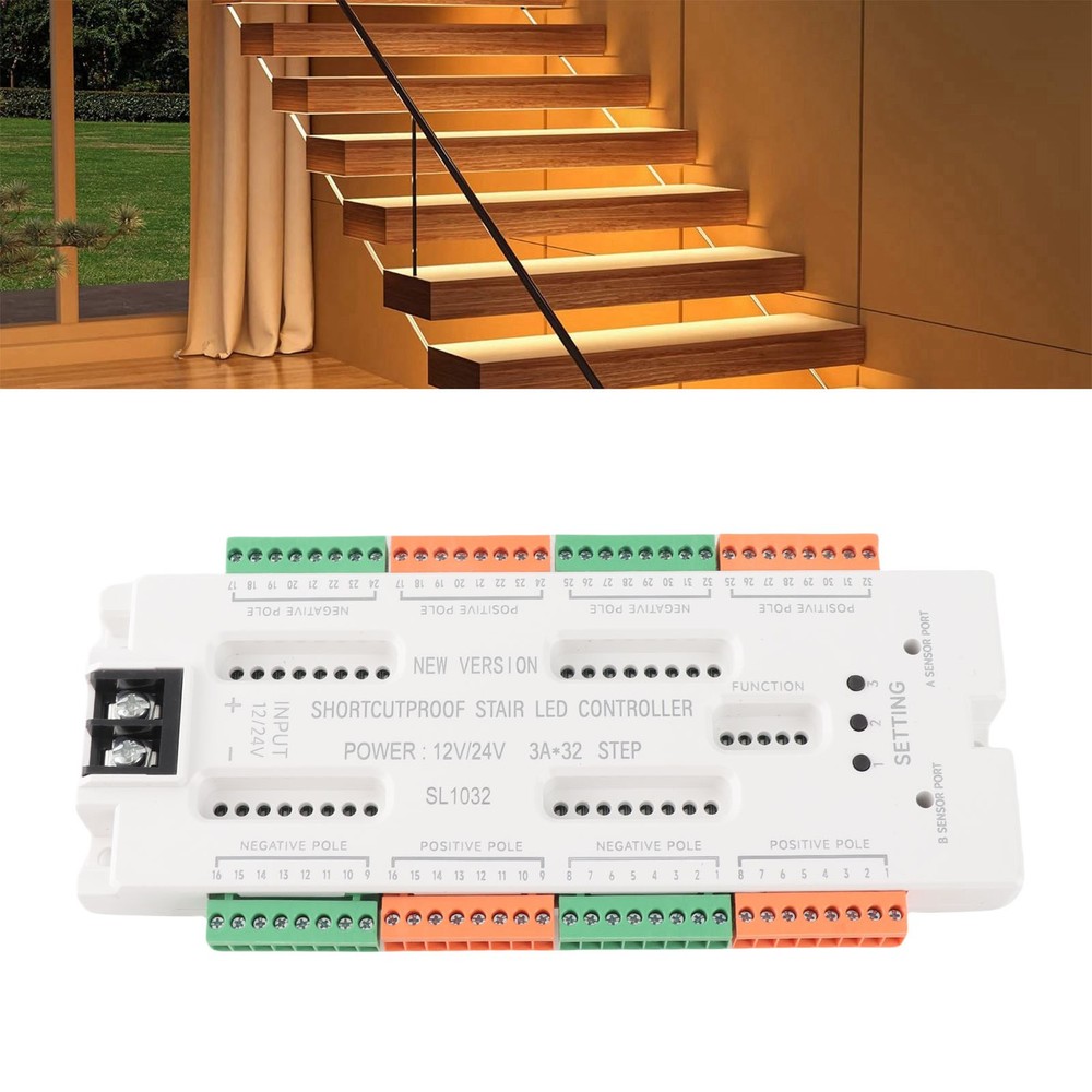 Motion Sensor LED Stair Light Controller Intelligent Automatic Cascaded