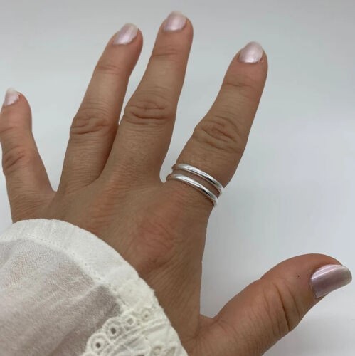 Solid 925 Sterling Silver Band & Statement Ring Handmade Ring All size R-7