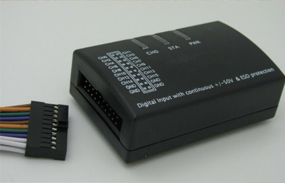 Mini 16 Logic Analyzer USB 100M Sample Rate 16CH Support 1.2.10 Software