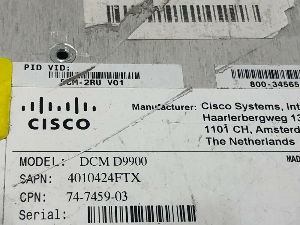 Cisco DCM-D9900 Digital Content Manager Transcoder MPEG-2 to H.264