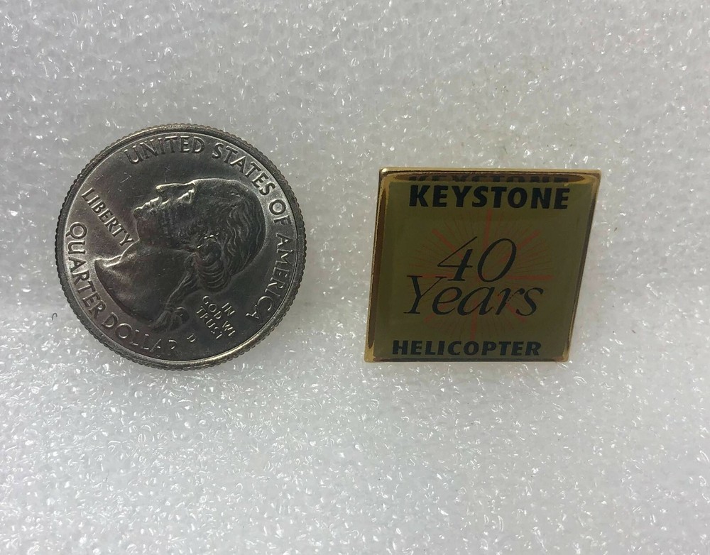 Keystone Helicopter 40 Years Pin