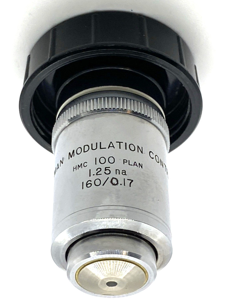 Hoffman Modulation Contrast HMC 100 Plan 1.25 NA 160/0.17 Microscope Objective