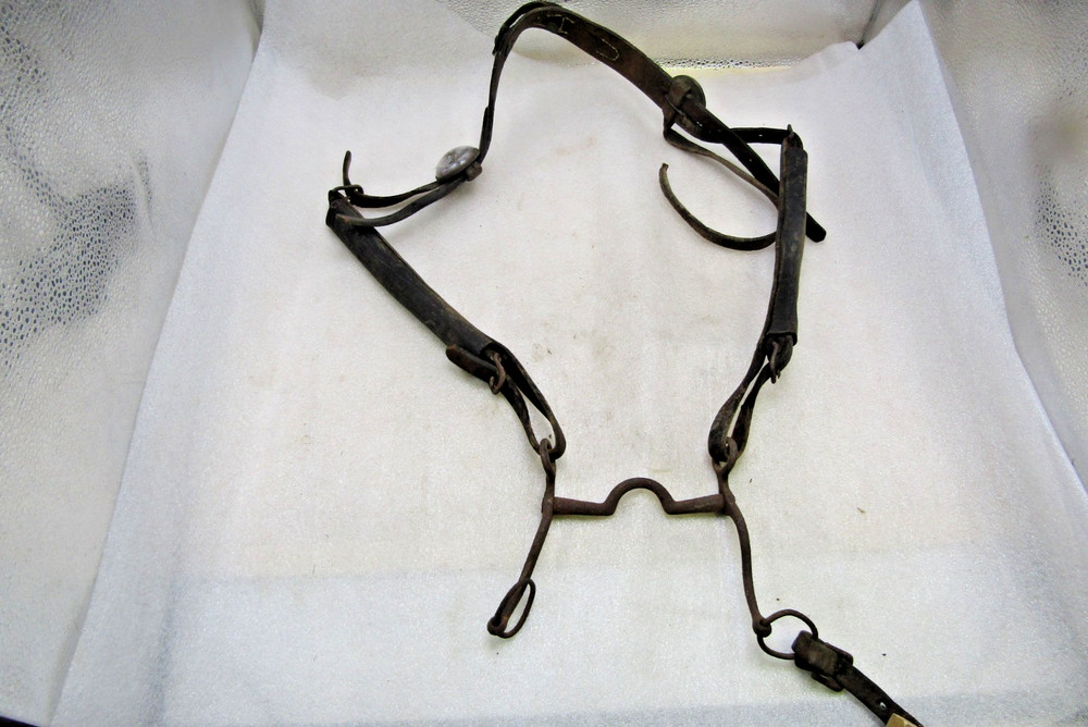 Celluloid harness spreaders & leather pieces