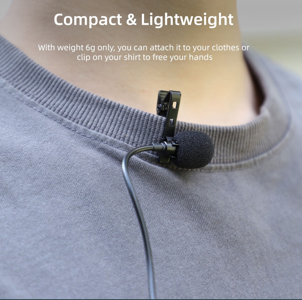 Lavalier Microphone for DJI Osmo 360
