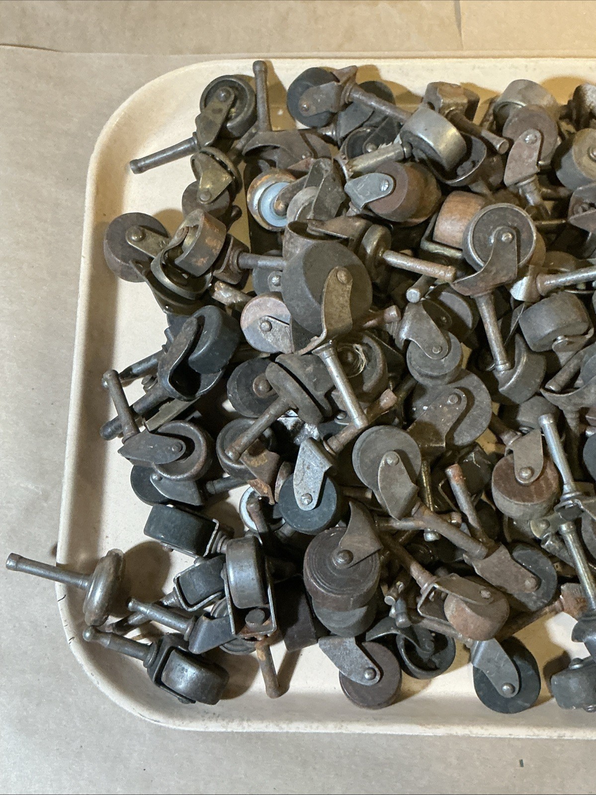 Group Of 130+ Wood/Metal Furniture Casters As Is INV-JDJ79