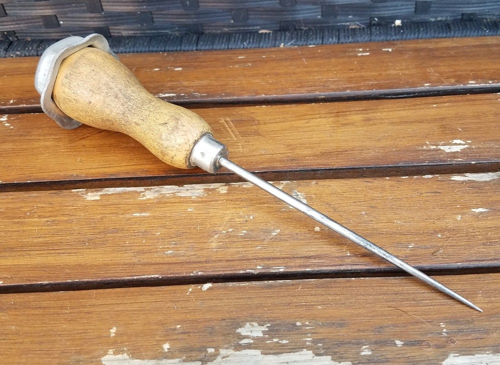 Vintage Rustic 8 Inch Ice Pick, Scratch Awl
