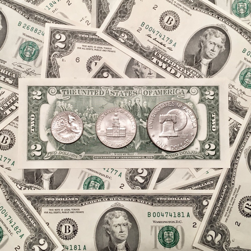 1976 Bicentennial Coin & Currency Set (4-pcs)