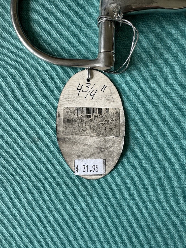 New 4 3/4” Coronet Large Dee Ring Snaffle