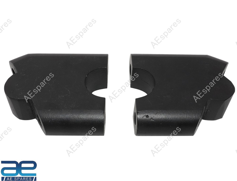 Handle Bar Riser Angled Mount Clamp Set Fits Royal Enfield Interceptor 650