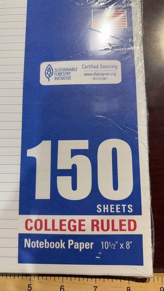 Norcom College Ruled Notebook Paper 150 Sheets