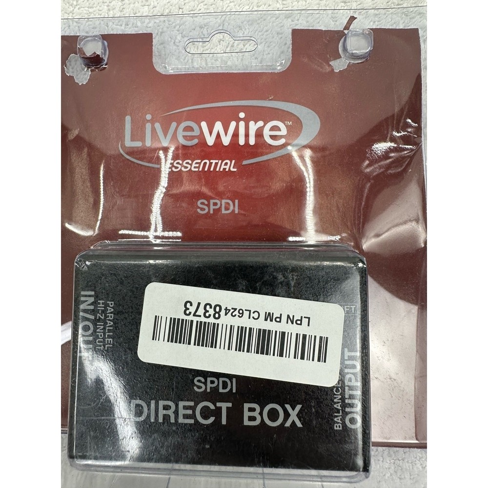 Livewire SPDI Passive Direct Box with Attenuation Pad
