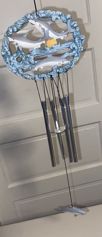 Resin shark Wind Chime Chimes