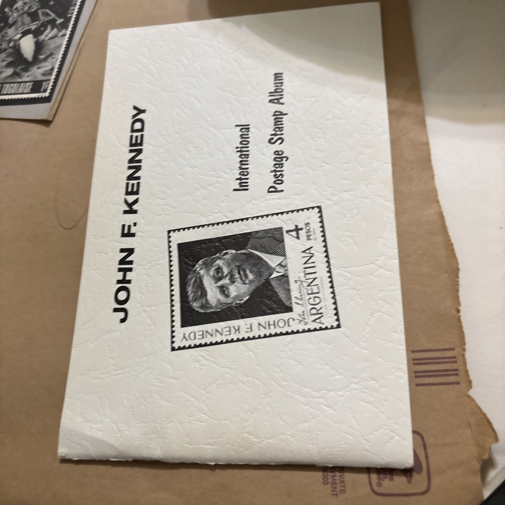 1970 Kenmore Stamp Company John F. Kennedy International Postage Stamp Album