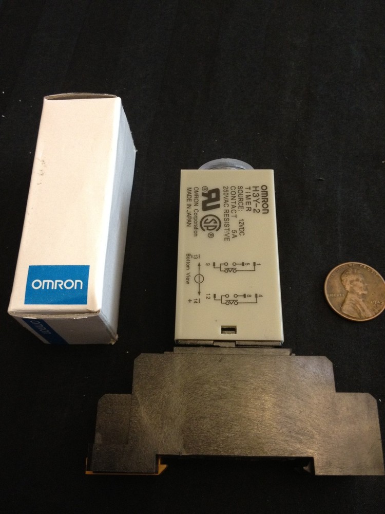 Timer H3Y-2 DC 12V 10m 10min 0-10min base socket New Minute b8